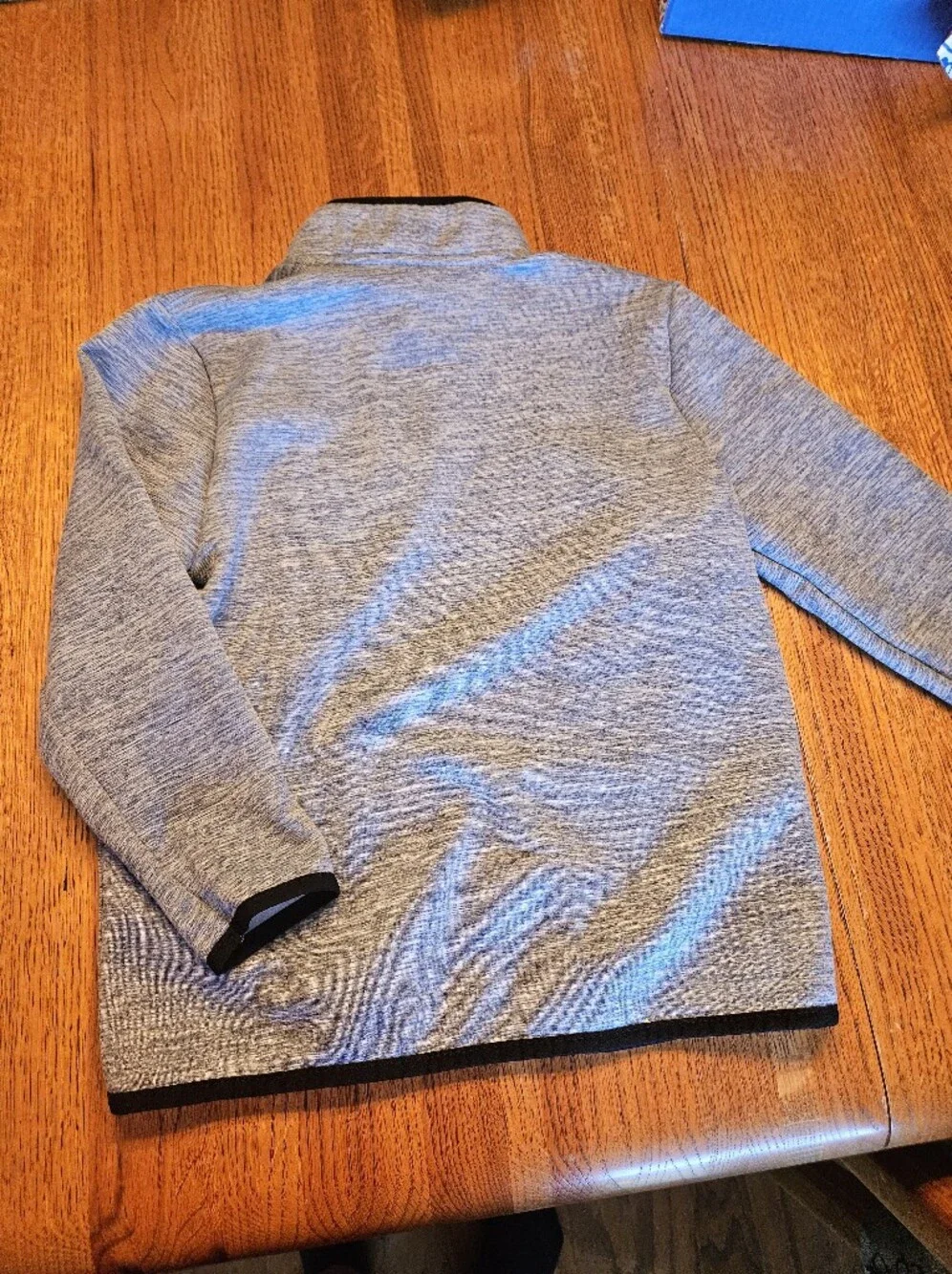 Xersion Gray Quarter-Zip Sweater with Black Chest Pocket